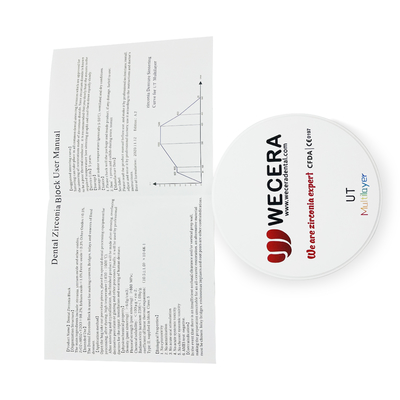 600MPA B1 Dental Zirconia Disc Milling CAD CAM 49% Translucency For D98 System