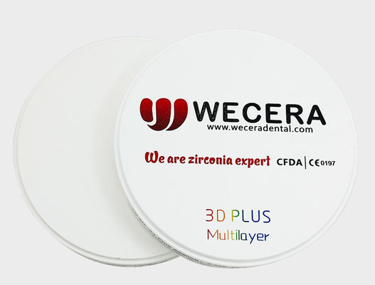 Roland VHF Imes-icore Compatible 3D Multilayer Zirconia Containing 11 Gradients and Sintering Temperature 1500 Celsius Perfect for Dental Lab