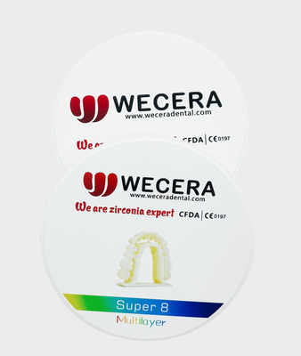 Multilayer Zirconia Dental Block Milling Disc 1200 Mpa For Aesthetic Restoration