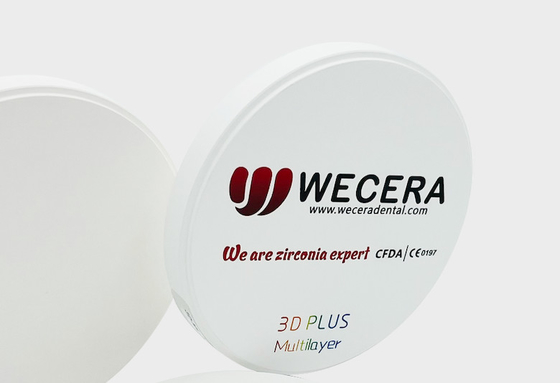 Roland 3D Pro Multilayer Zirconia Disc 16 Colors 57% Translucency 1050 Mpa