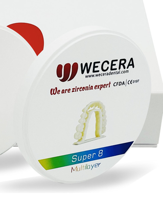 1200 Mpa High Translucent 3D Pro Multilayer Dental Zirconia B1 98*25mm Open System