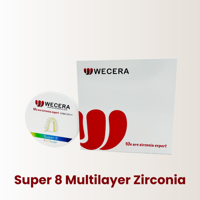 Smooth Surface Multilayer Zirconia Disc With 57% Translucency