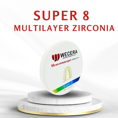 8 Layers Multilayer Zirconia Disc Compatible with Roland VHF Forged by 1500 Degree