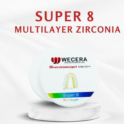 Zirconia Multilayer Zirconia Disc Diameter 98 Mm Dental Disc Ideal for Creating Esthetic and Functional Dental Parts