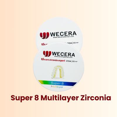 8 Layers Multilayer Zirconia Disc Compatible with Roland VHF Forged by 1500 Degree
