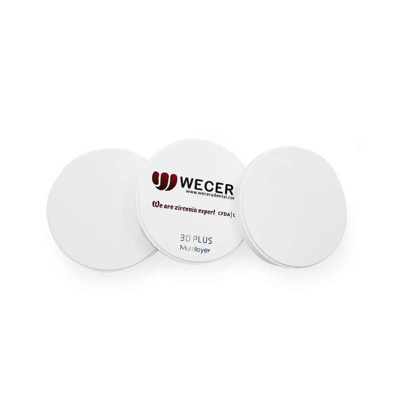 16mm Thickness A3 High Translucent Zirconia Blocks Dental Multilayer Open System