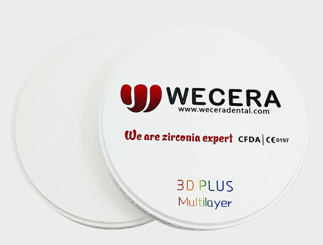 Roland VHF Imes-icore Compatible 3D Multilayer Zirconia Containing 11 Gradients and Sintering Temperature 1500 Celsius Perfect for Dental Lab