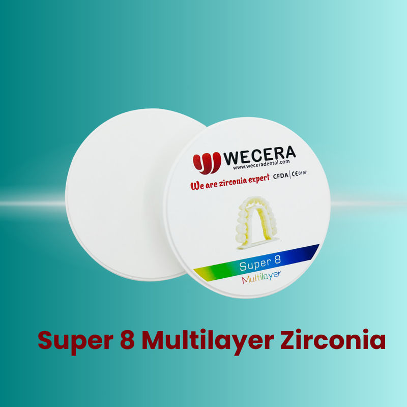 Diameter 98 Mm Multilayer Zirconia Disc Crown And Bridge Thickness 10mm 12mm 14mm 16mm 18mm 20mm 22mm 25mm Dental Disc For Restorations